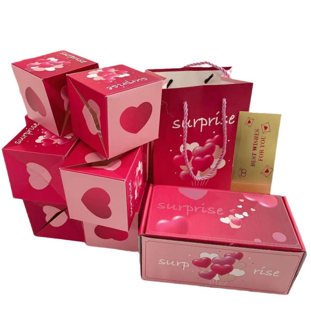 Douyin Verrassings Springdoos: Creatief Romantisch Cadeau voor Valentijn & Verjaardag met Rode Envelop Stuiter