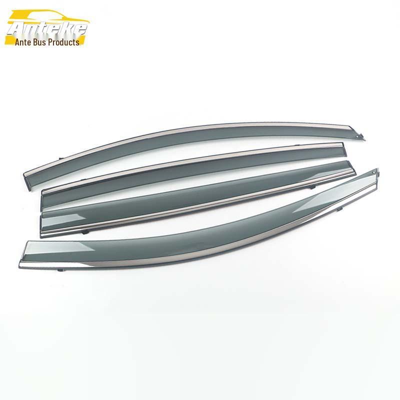 05-10 Tiida 3D Stainless Steel Rain Deflectors: Visor Trim & Decoration