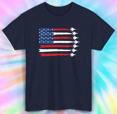 T-shirt Avions à Réaction Drapeau Américain | T-shirt Patriotique USA S-5XL