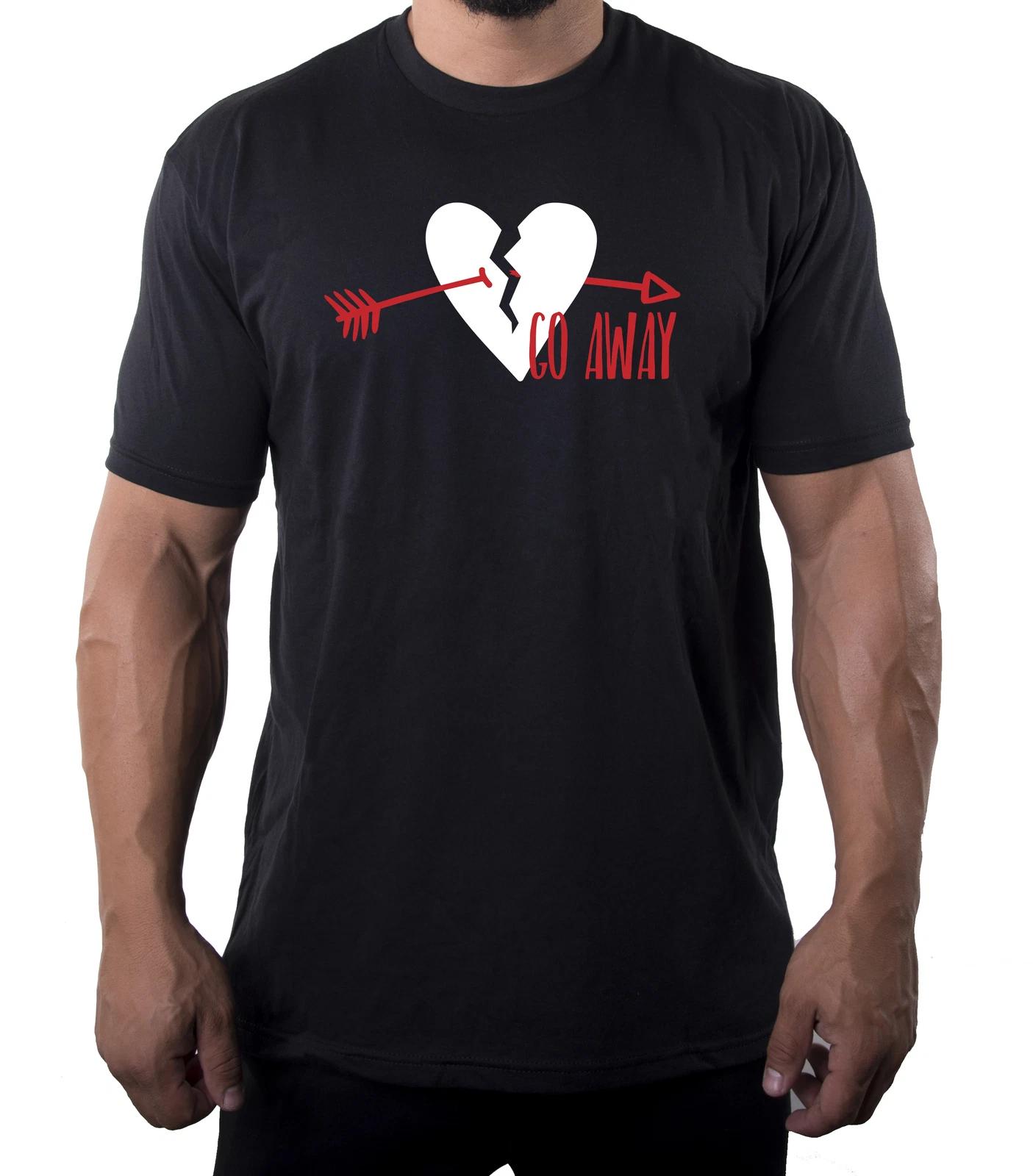 I Hate Valentine s Day shirts, Men Crew Neck T-Shirts - Go Away S
