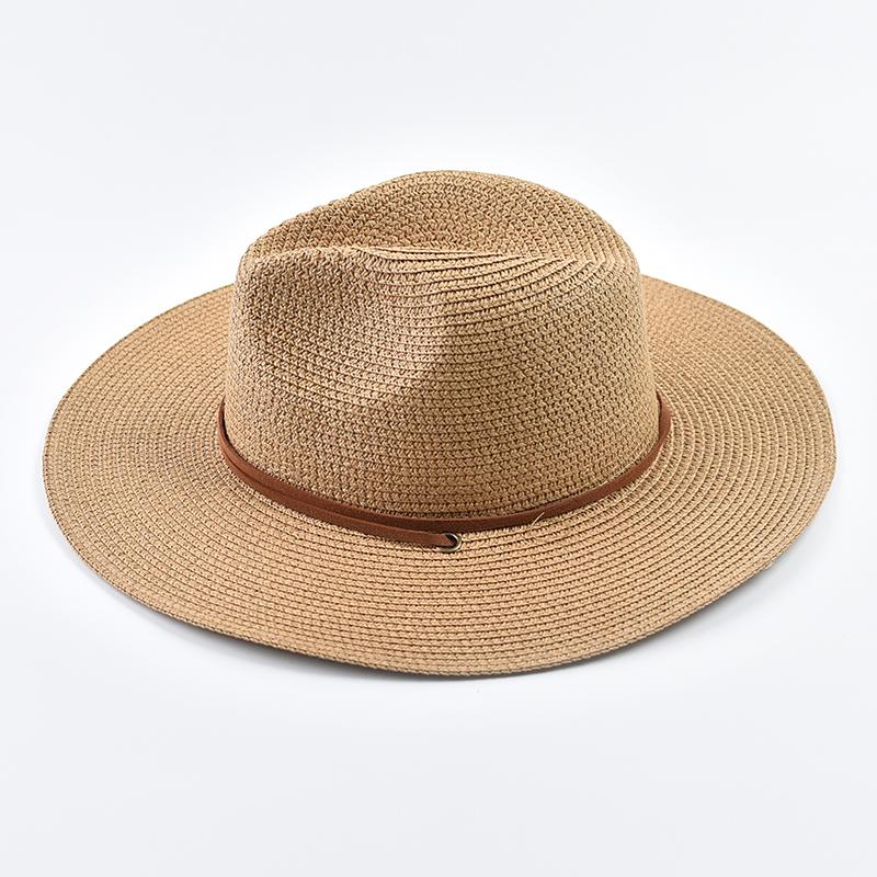 Summer Wide Brim Sun Hats for Women Men Girls Seaside Travel Foldable Straw Hat Panama Soft UV Protection Sun Shade Hat