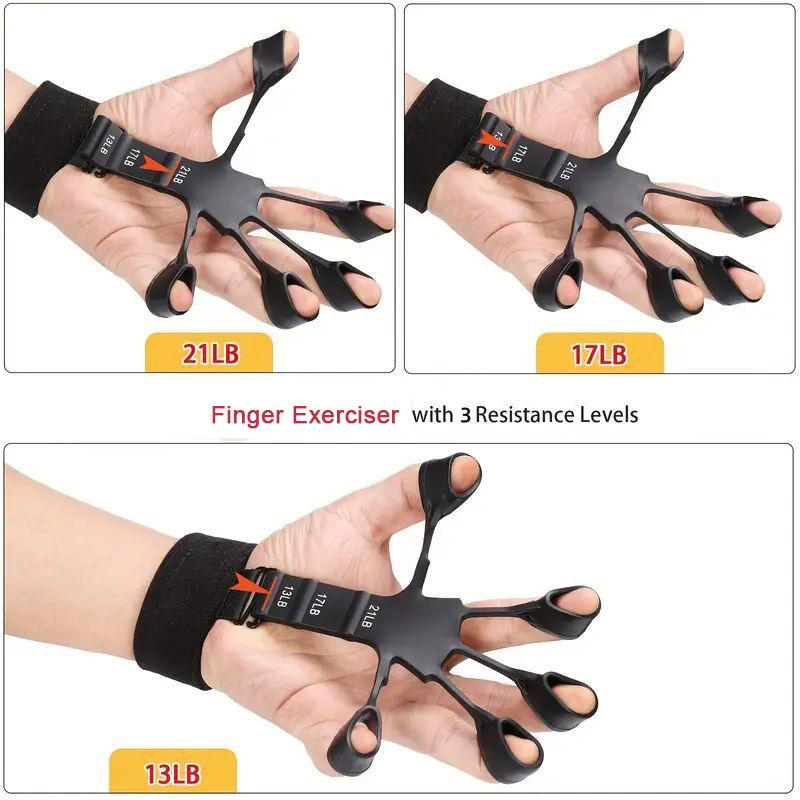 New Silicone Finger Trainer 5 Finger Wrist Stretcher Finger Strength Recovery Flexion and Extension Vein Trainer