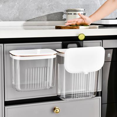Nástěnný odpadkový koš Kuchyňské skříňky s VÍKY Lepicí háčky Kuchyňská nádoba na odpadky Domácí toaleta Toaleta Sešitý papírový koš