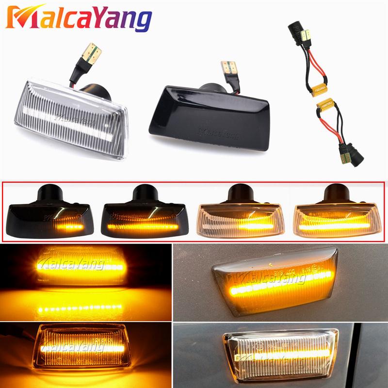 2pcs Dynamic LED Car Side Marker Lights Repeater Signal Lights For Opel Ignia Astra H Zafira B Corsa D For Chevrolet Cruze
