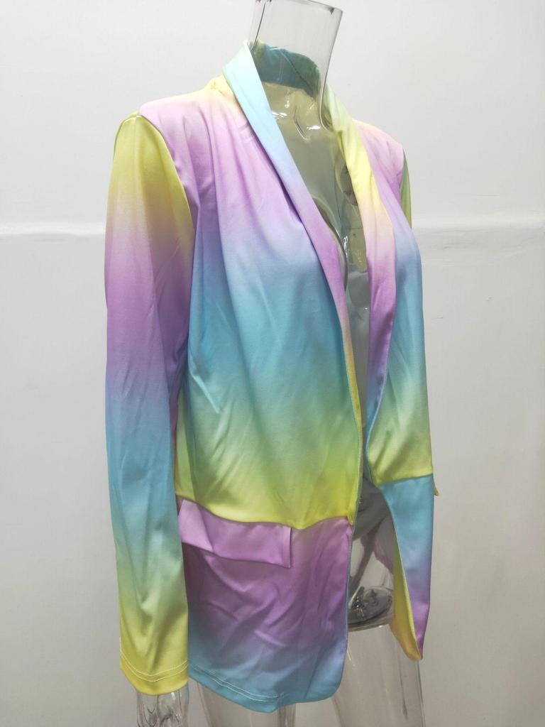 Autumn/Winter 2021 Women's Gradient OL Slimming Long Sleeve Blazer