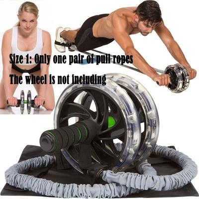 1 pereche de frânghii de tragere de roți Corzi de tragere pentru abdomene din latex pentru exerciții de fitness Corzi de tragere de întindere Accesorii pentru roți pentru abdomen