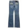 Women's Low Waist Flare Jeans Pants Loose Fit Embroidered Bell Bottom Trousers