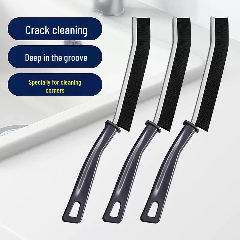 Multifunctional Bathroom & Kitchen Crevice Cleaning Brush with Hard Bristles