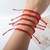 Chinese Style Lucky Red Rope New Year Fortune Bracelet Cute Snake Year Bracelet  Women
