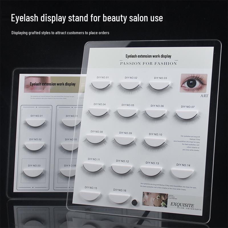 Eyelash Palette and Display Case - Dustproof Acrylic Showcase for Grafted Eyelashes