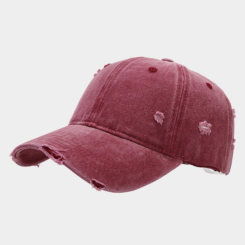Classic Baseball Cap For Men Women With Water Wash Retro Style Sun Protection Adjustable Fit