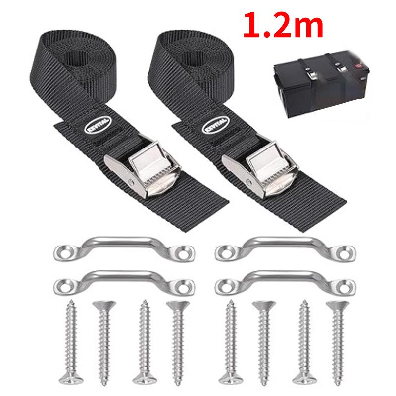 "Stainless Steel 304 Adjustable Tension Buckle and Binding Plate for Marine Yacht Accessories."