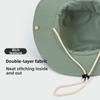 Foldable Summer Ladies Sun Hat with Drawstring Wide Brim Fisherman Hat UV Protection Windproof Western Cowboy Hat