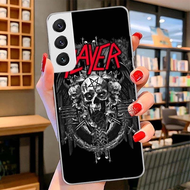 Slayer Heavy Metal Rock Band Cover Phone Case For Samsung Galaxy S26 S25 Edge S24 Ultra S23 S22 Plus S21 S20 FE Soft Fundas Shel