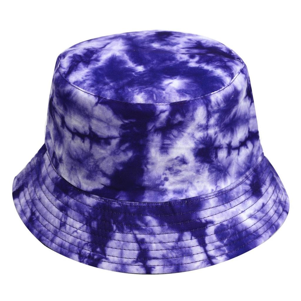 Europejsko-Amerykański Kapelusz Bucket Tie-Dye Chroniący Przed Słońcem: Dwustronny Design Graffiti dla Mężczyzn i Kobiet
