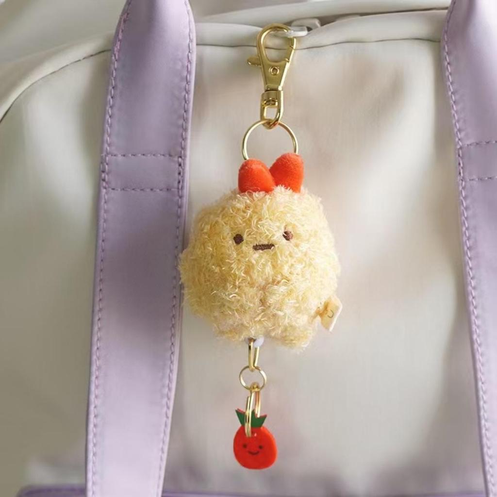 Sumikkogurashi Plush Keychain Cute Penguin Bag Pendant Kawaii Fried Shrimp Soft Stuffed Animal Accessories For Birthday Gift