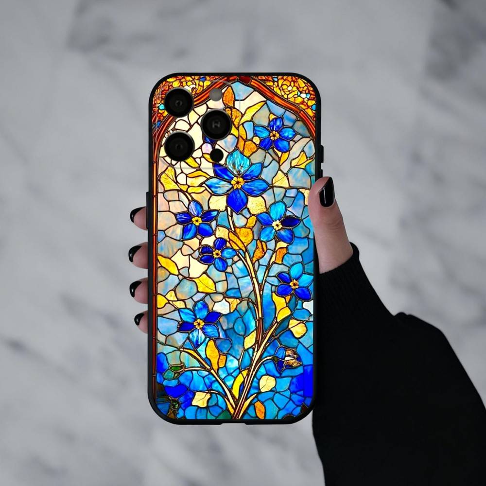 C-Colorful-L G-Glass-S Phone Case For iPhone 17pro, 16,15,14,13,12,11 X XR Plus,Others Soft Black Cover
