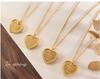 Versatile Frosted Peach Heart Pendant Necklace - Romantic Valentine's Gift for Couples