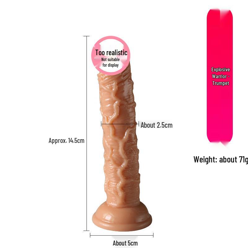 Long-Lasting Soft Flesh Dildo - Big Super Stud Adult Toy for Women