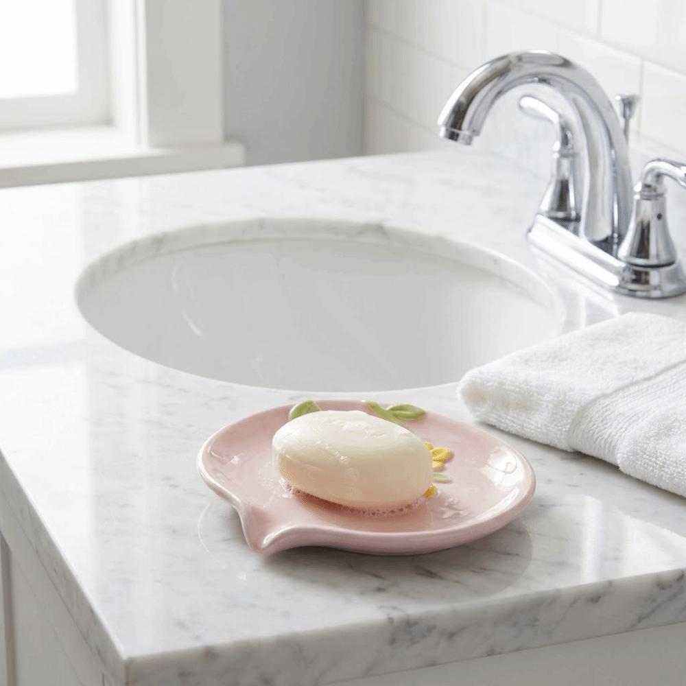 Non Perforated Ceramic Soap Box Delicate Soap Storage Tray Bathroom Organizer Soap Dish Home Decor