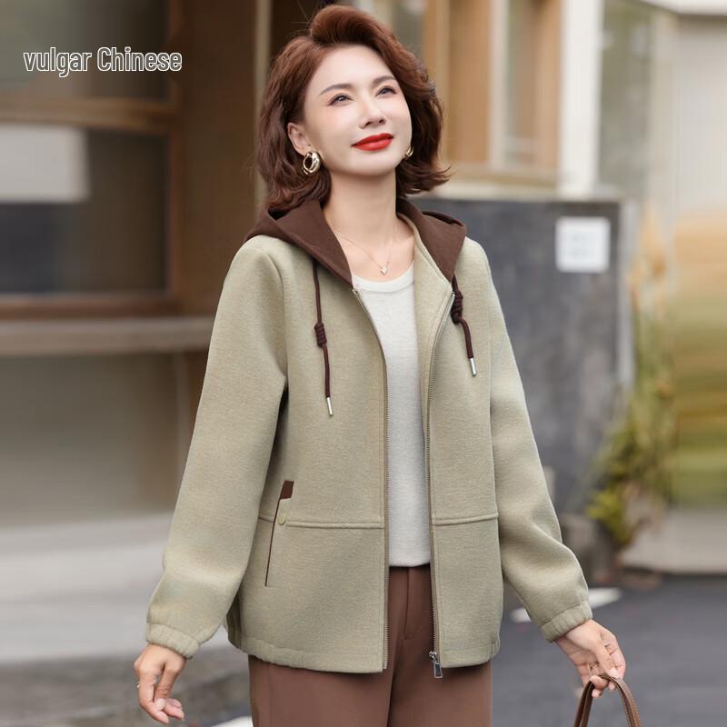

Rong Hua Women s Autumn/Winter Hooded Casual Jacket 3XL
