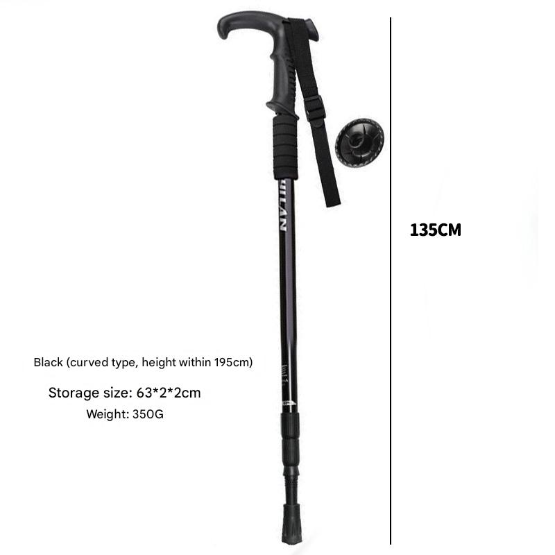 Outdoor Hiking Poles, Retractable Climbing Canes, Aluminum Alloy Walking Sticks, Canes, Walking Sticks