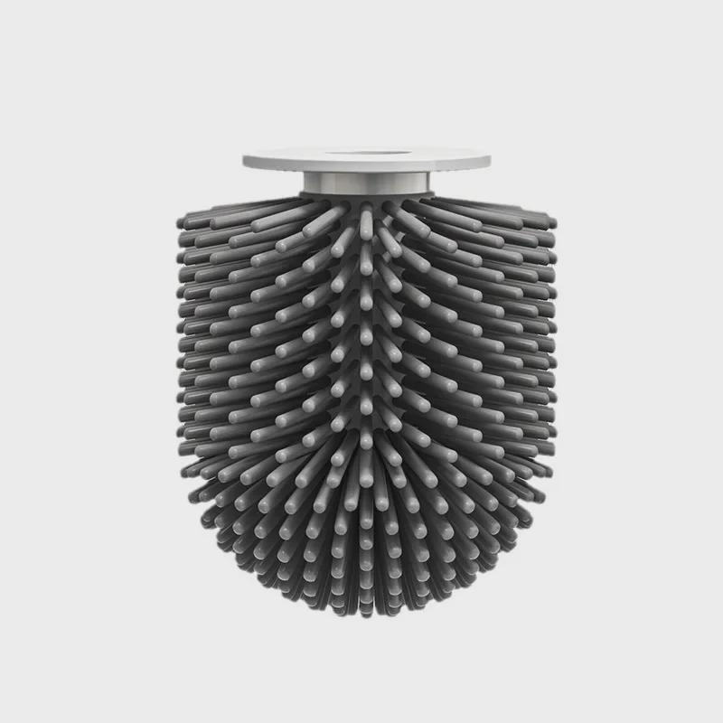Universal Silicone Toilet Brush Head for Effective Bathroom Cleaning
