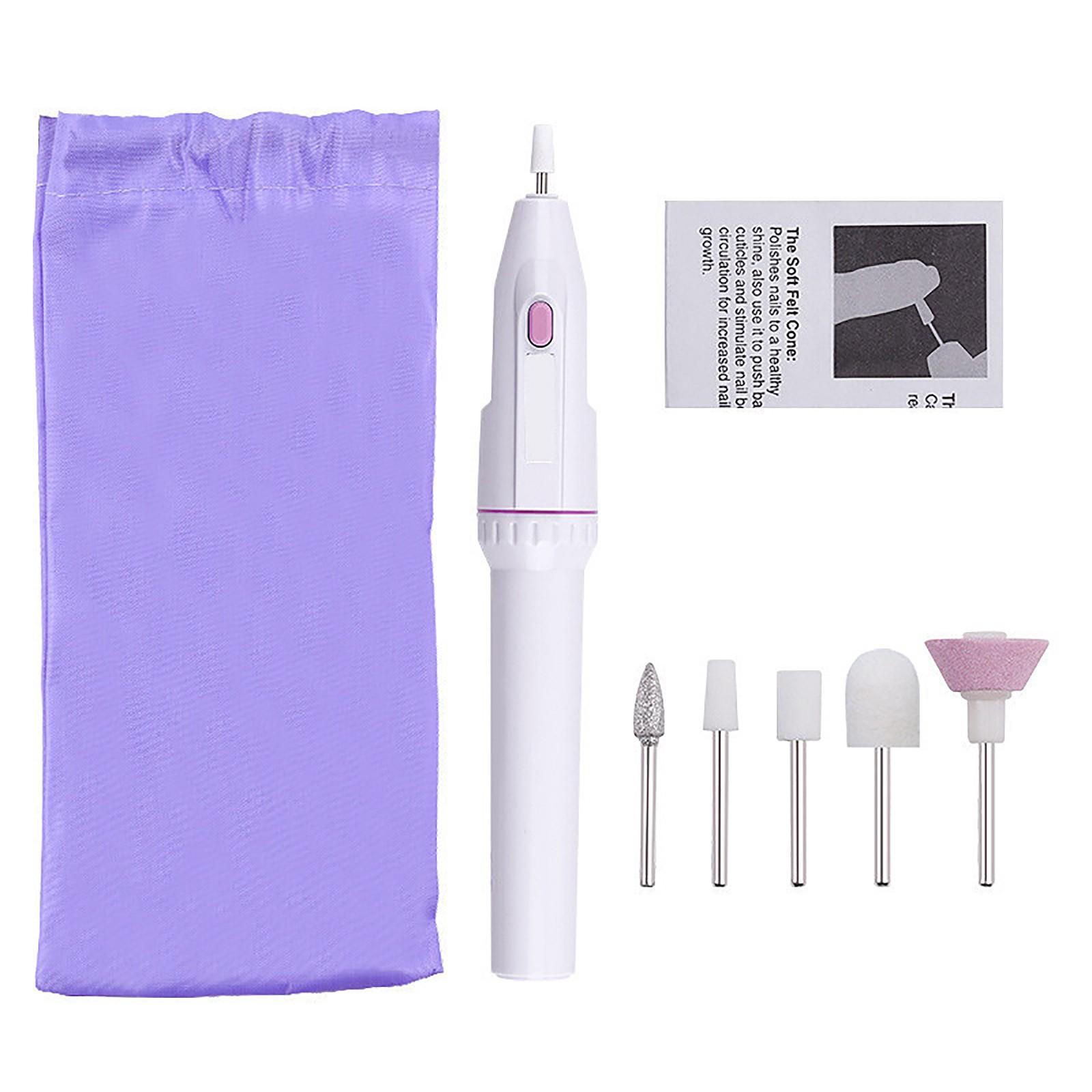 

Электрическая ручка-дрель для ногтей – Портативный многофункциональный инструмент для маникюра для придания формы и полировки One Size