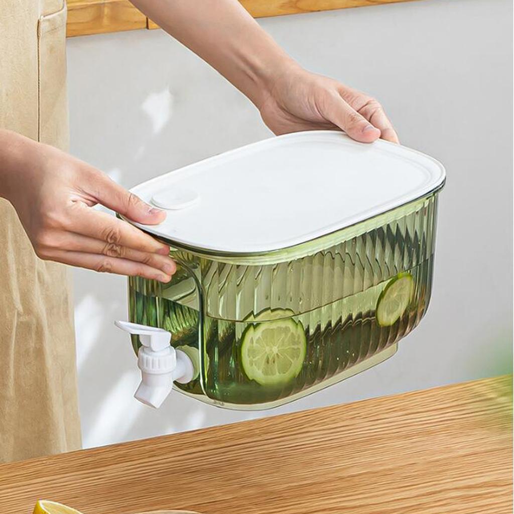 Fridge Beverage Dispenser Water Jug With Tap Large Capacity Cold Kettle Juice Jug Cold Kettle Cool Water Bucket for Home