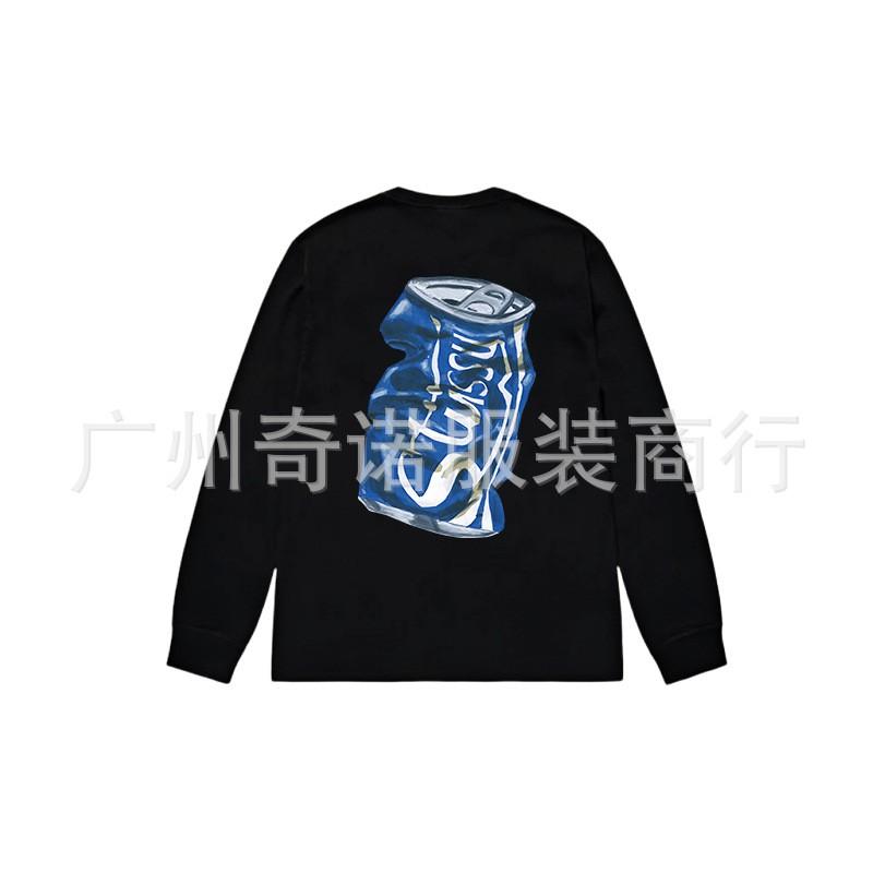 Unisex Heavyweight Cotton Long Sleeve Crewneck Sweatshirt Casual Wear Oversized Fit 300-350gsm