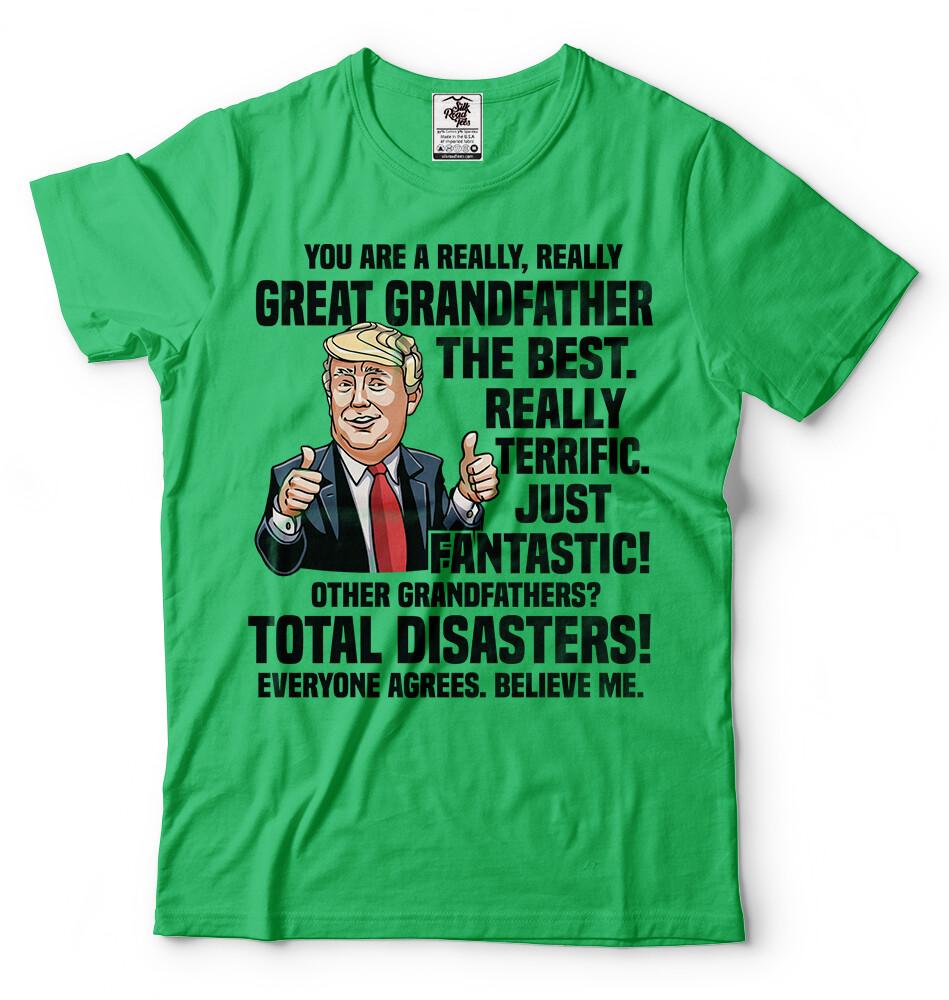 Gift For Grandpa Trump Shirt Funny Fathers Day Gift Daddy Grandfather Grandpa