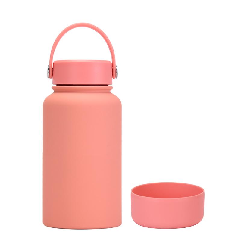 650Ml Stainless Steel Thermos Cup Non-Slip Outdoor Portable Water Cup Simple Wide Mouth Sports Kettle