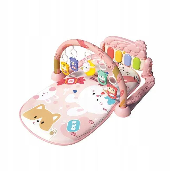 3-In-1 Interactive Educational Mat With Piano And Rattles For Babies
