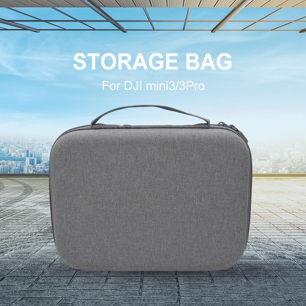 Battery & Controller Carrying Case Snowflake Cloth Hard Shell Storage Bag Splash-proof Waterproof for DJI Mini 3/Mini 3Pro Drone