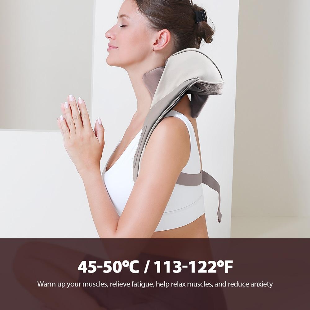 Powerful Neck And Shoulder Massager Shiatsu Kneading Neck And Back Massage Shawl Trapezius Massager Neck Cervical Masajeador