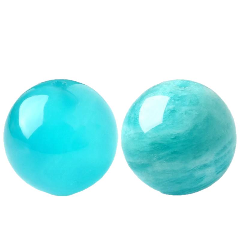 He Tian Shi Multi-Gem Round Beads for DIY Bracelets - Unisex Crystal Beading Accessories