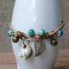 Broken Bridge Ceramic Floral Handmade Bracelet - Women's Fashion Jewelry