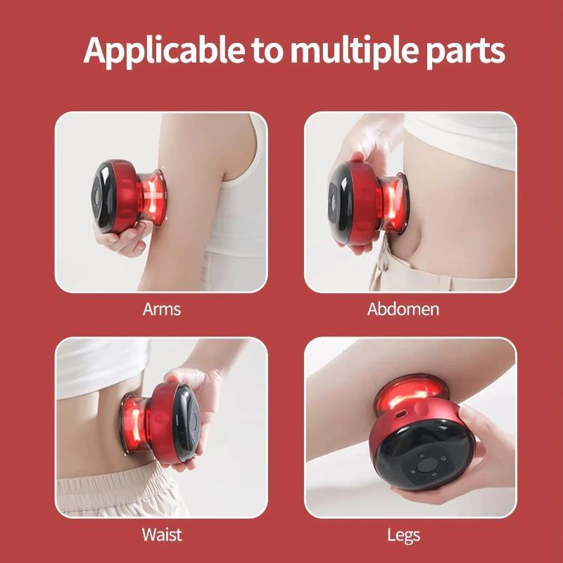 2026 New Muscle Recovery Rechargeable Electric Vacuum Cupping Set Wireless 6/12 Level Skin Scraping Massage Guasha Tool for Household Use