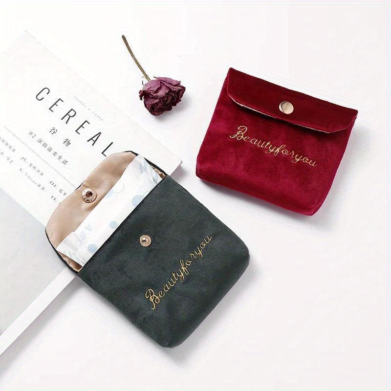 Women Cute Tampon Storage Bag Napkin Sanitary Pad Pouch Coin Purse Lipstick Earphone Organizer Case Credit Card Holder Bags