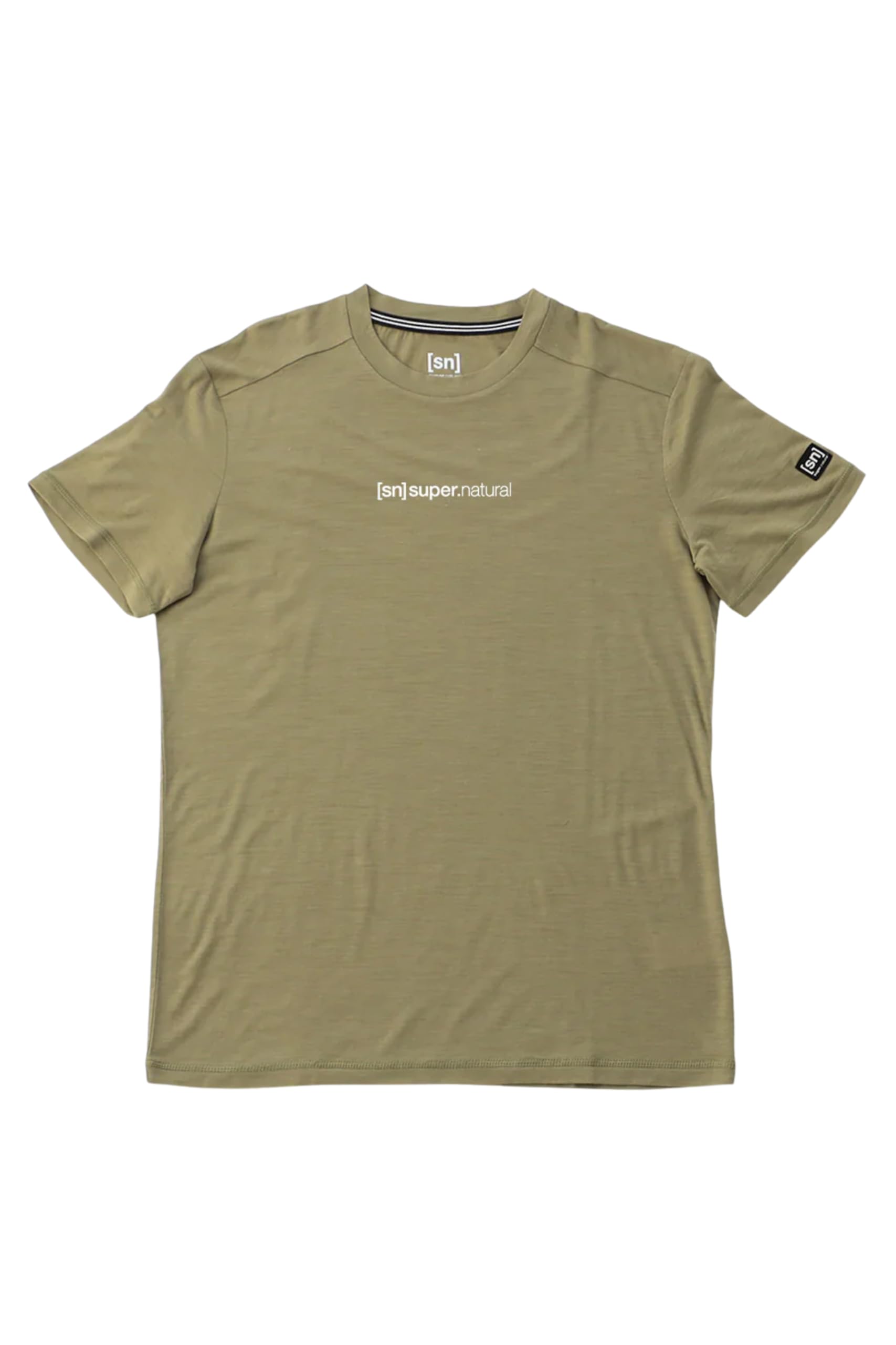 

[super.natural] [sn] Supernatural M Logo Essential Short Sleeve T-Shirt, Sweat-wicking, Quick-drying, Odor-resistant, Merino Wool, Running, Training,