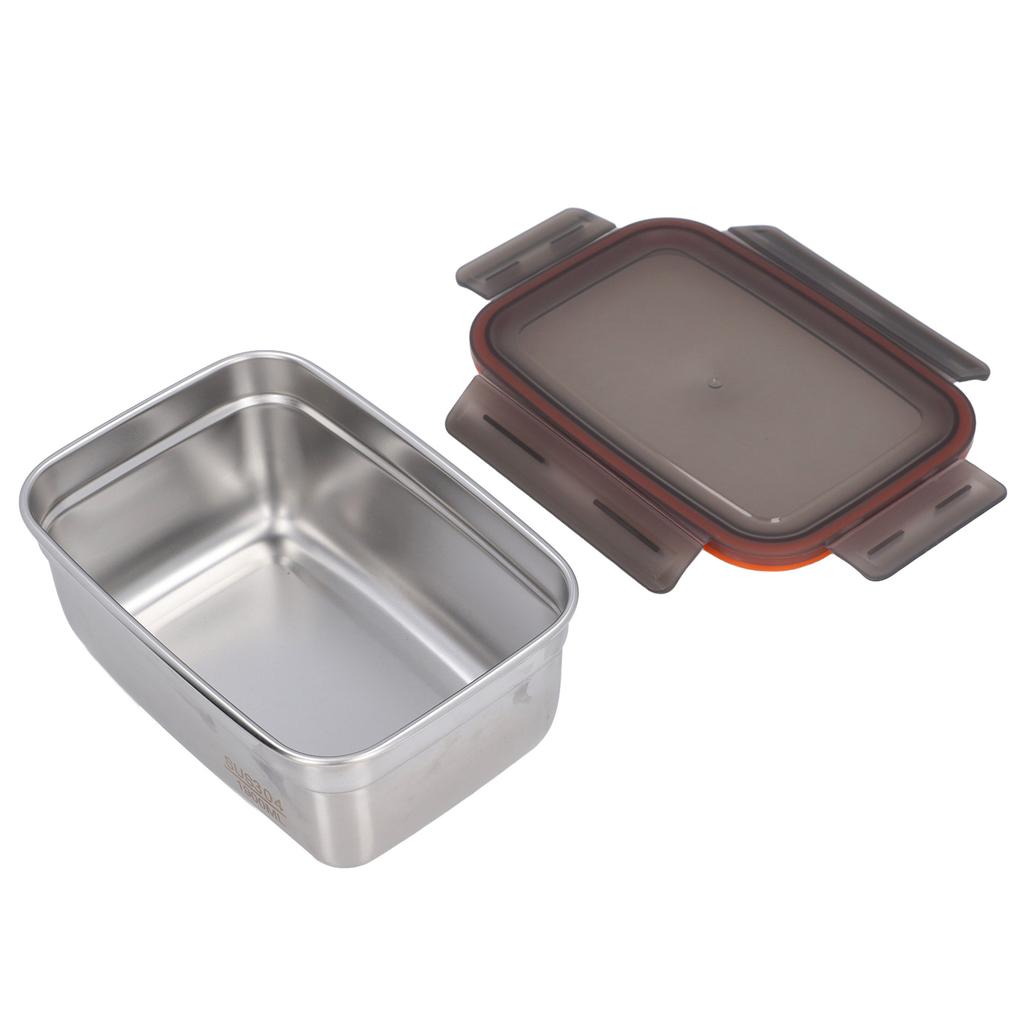 Edelstahl Lebensmittelaufbewahrungsbehälter Mehrzweck Sicher Umweltfreundlich Auslaufsicher Rechteckig Lebensmittel