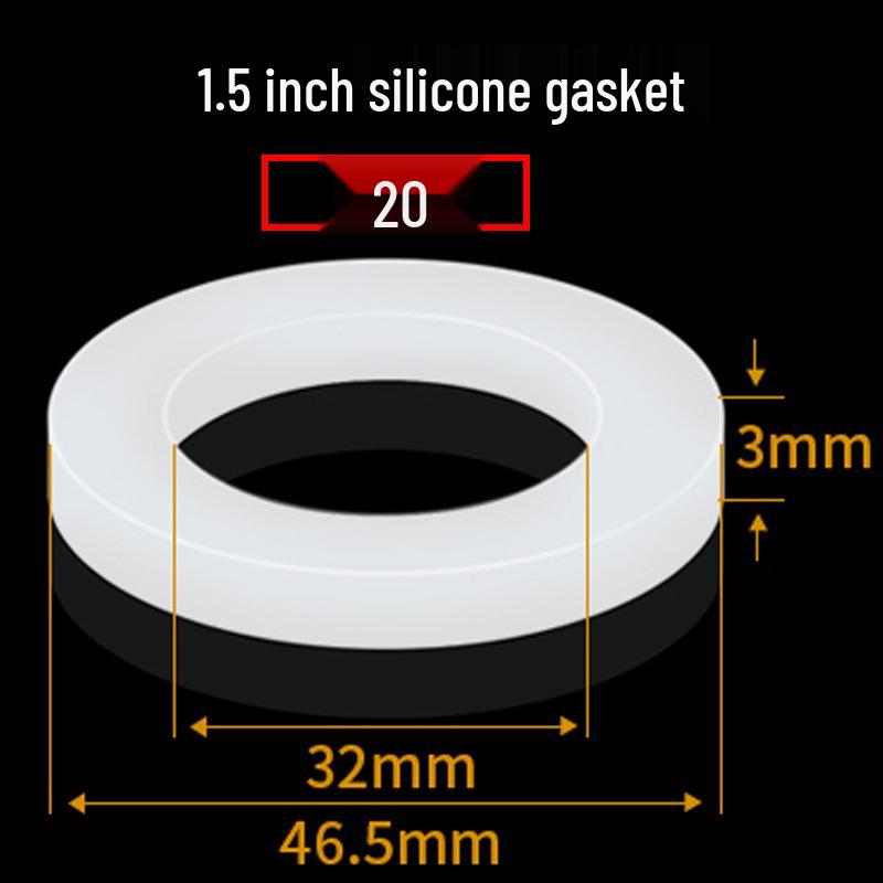 4-Point Shower Head Silicone Gasket & Rubber Washer Set