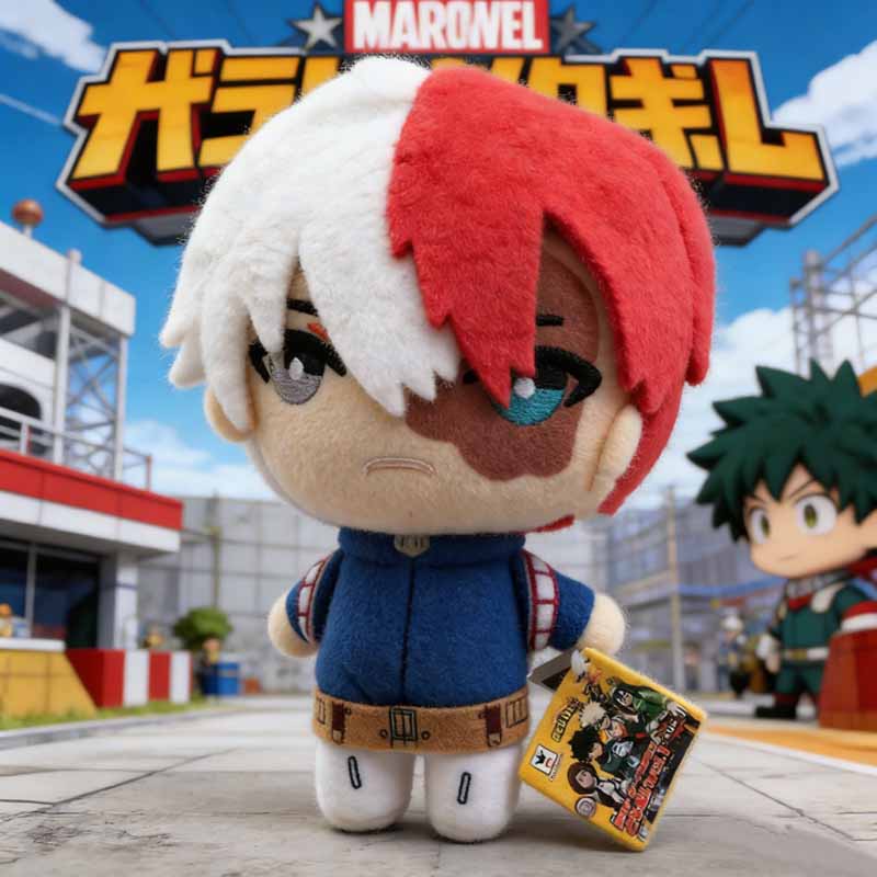 Anime 25Cm My Superhero Academia Plush Toys Animation Izuku Midoriya Katsuki Bakugou Shouto Todoroki Stuffed Dolls Kids Gifts---