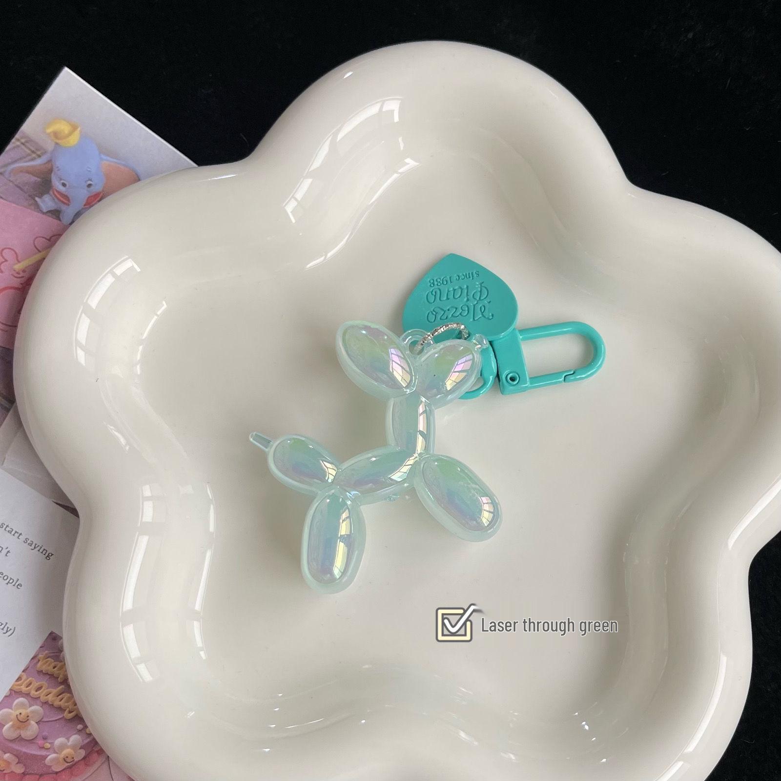 

Лазерный брелок в виде собаки из воздушного шарика с подвеской в виде сердца - Милый, Девичий, Персонализированный подарок для пары