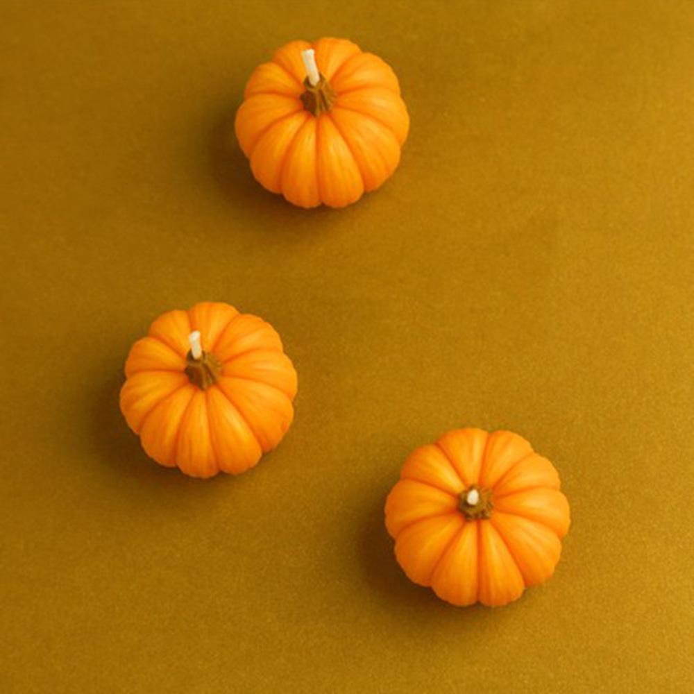 3D Candle  Making Halloween Decor Decoration Pumpkin Candle Candle Mold Mould Silicone Mold