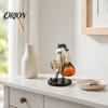Halloween Ghost Figurine Vintage Figurine, Cute Spooky Resin Statue with Pumpkin Home Decor Bucket And Black Cat for Indoor Kitchen Christmas Holiday
