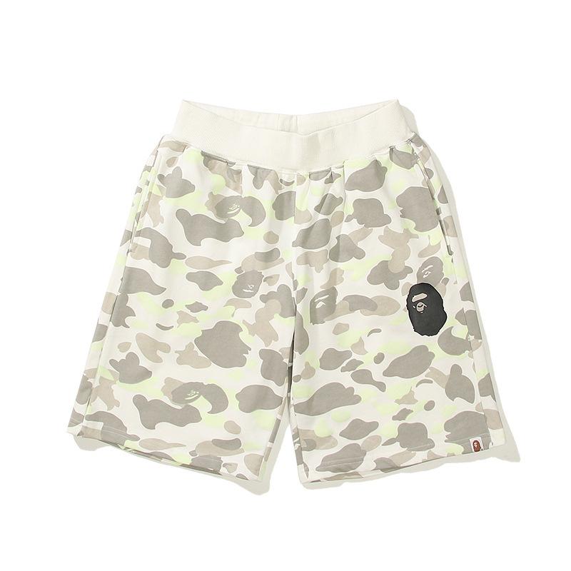 Pantaloncini Casual Bape Shark Camo da Uomo Estivi da Spiaggia Board Shorts a 5 Tasche Pantaloncini da Campo Streetwear