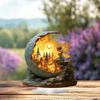 Bohemian Style Acrylic Fairy Ornament with Base Study Bedroom Living Room Waterproof Tabletop Decor
