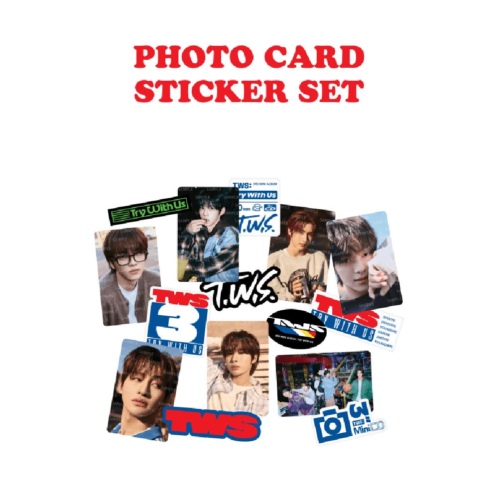 Pre-order TWS 3rd Mini Album TRY WITH US Photo Card Sticker Set