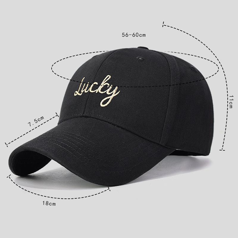 Vintage Cotton Letter Embroidered Baseball Cap